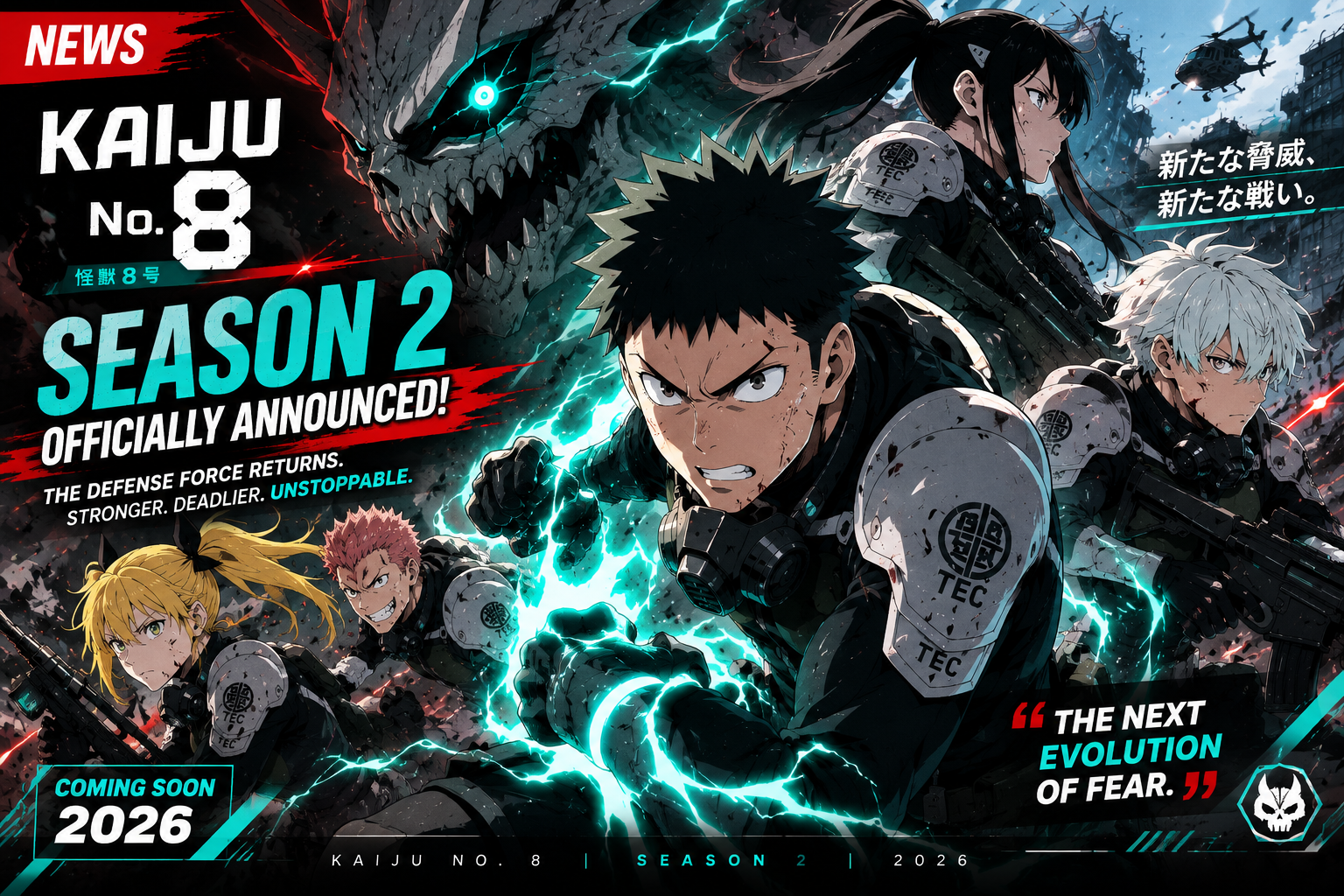 Kaiju No. 8 Season 2: Release Updates, Story & Everything We Know